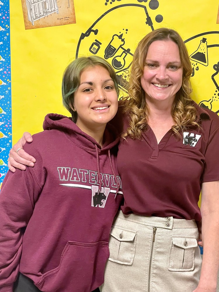 Watervliet's Yuria Dalai Zalcedo and Teacher Caroline Fletcher selected