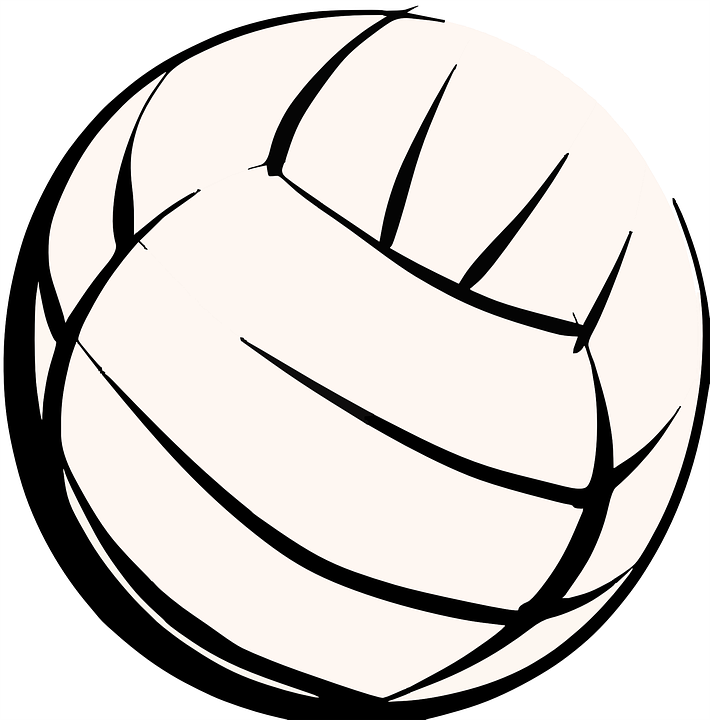 black and white graphic rendering of a volleyball