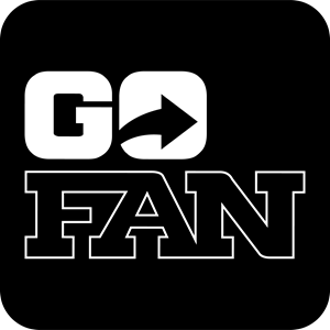A black box with rounded corners and the words "GoFan"