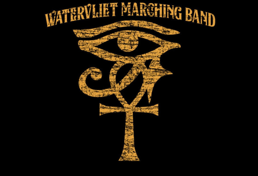 Egypt graphic for the Watervliet Marching Band  2021-22 Program