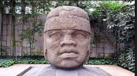 Original Olmec statue.