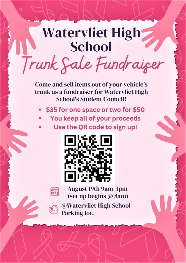 WHS Student Council Trunk Sale Fundraiser flyer